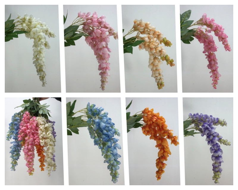 OULI® kunstlik Wisteria Aubergine - kvaliteetne kunstlik Wisteria kaunistamine