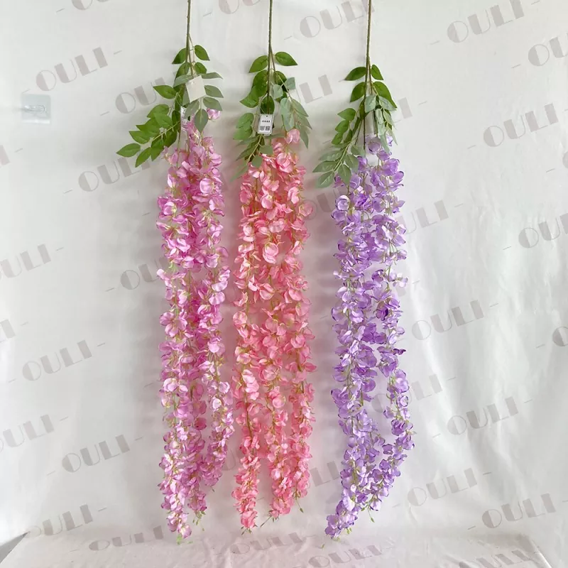 3 Forksi kunstlikud wisteria lilled