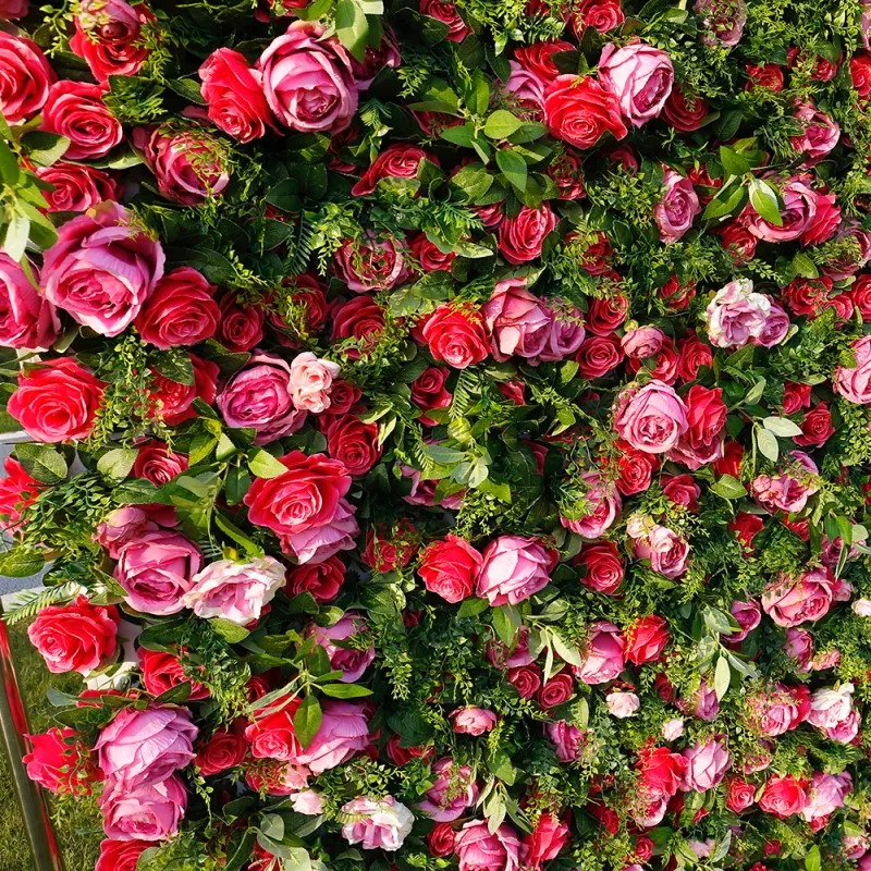 Large 3×3m wedding backdrop artificial flower wall